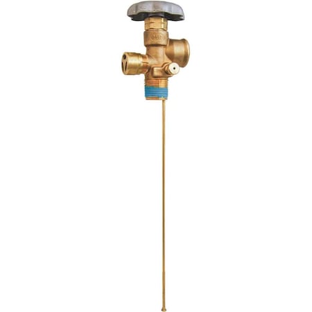 Mec 100 lb. POL Service Valve, 11.6 in. Dip Tube, 375 psi MES-PVE3250CLG-11.6